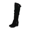 Women's Flannel High Boots Knee-length Boots