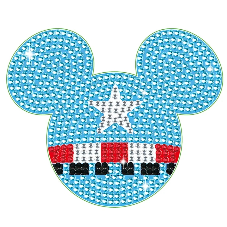 DIY Diamond Painting Coasters Kit Anti Slip Coasters Cartoon Mickey Cup Coasters