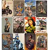 (Multi Style)Pin Up Filles - Panneaux en &eacute;tain m&eacute;tallique(20*30cm/30*40cm)