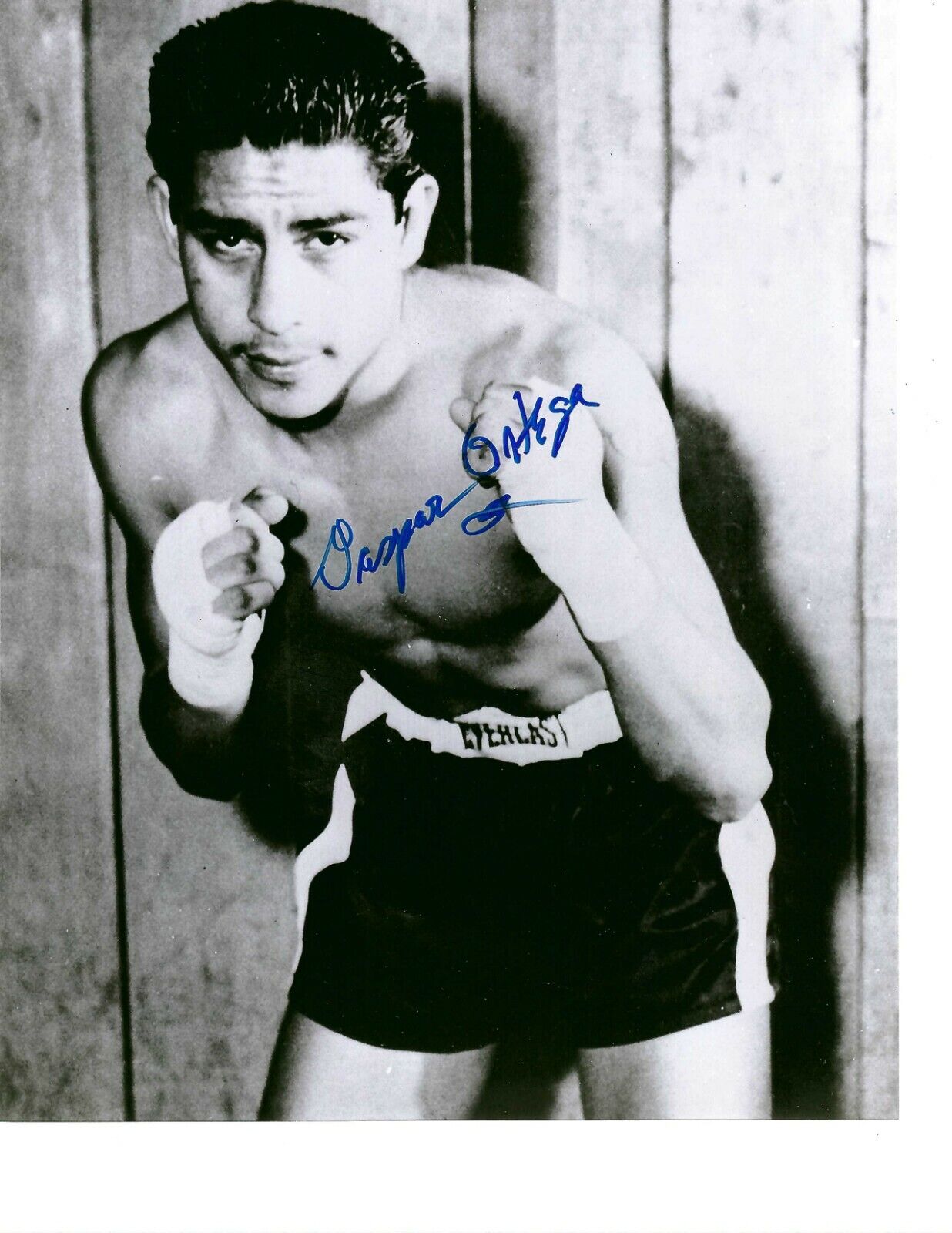 GASPAR ORTEGA 8X10 SIGNED Photo Poster painting BOXING PICTURE AUTOGRAPHED