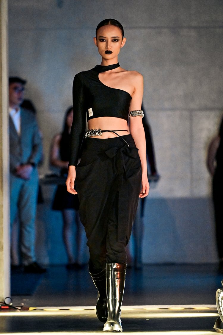 JUMA Wrap Front Pant - 10 Recycled Water Bottles - Black