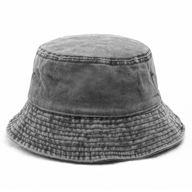 Fisherman Hat Men’s Autumn Washed Cowboy Hat Basin Hat Women’s Autumn And Winter Cotton Outdoor Distressed Mountaineering Sun Hat
