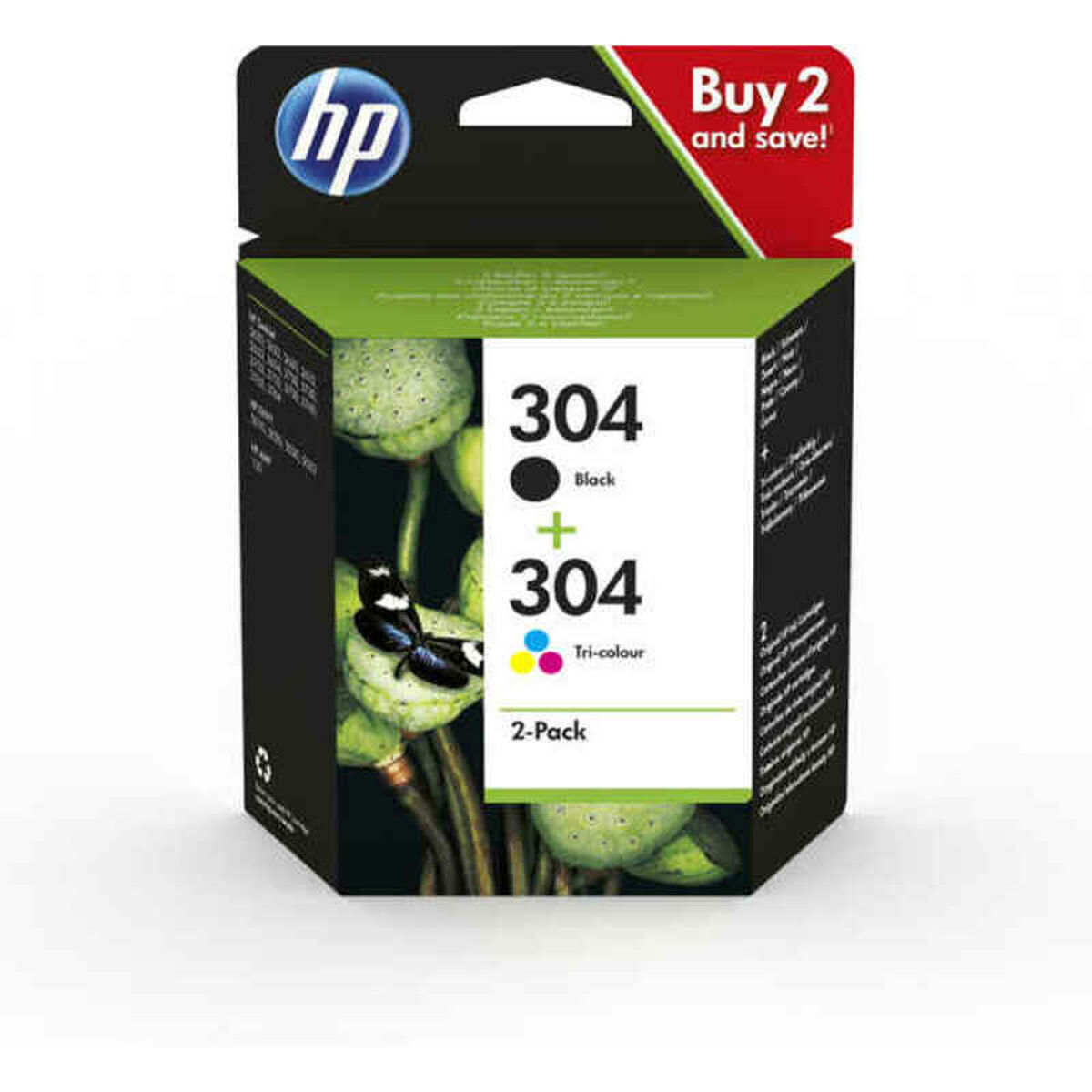 Original Ink Cartridge HP 3JB05AE Multicolour Black