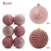 12PCS Christmas Tree 8CM Hanging Decor Balls