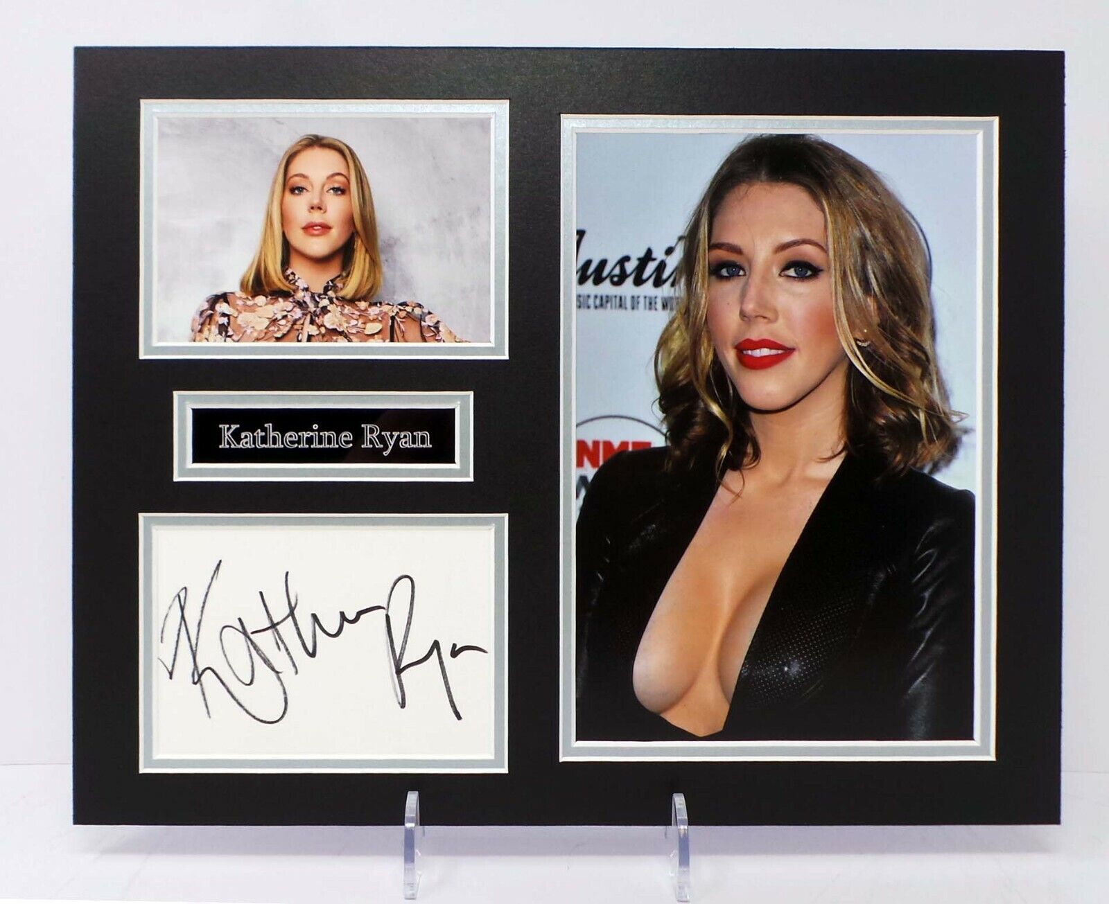 Katherine RYAN Signed Mounted SEXY Photo Poster painting Display AFTAL RD COA Actress & Comedian