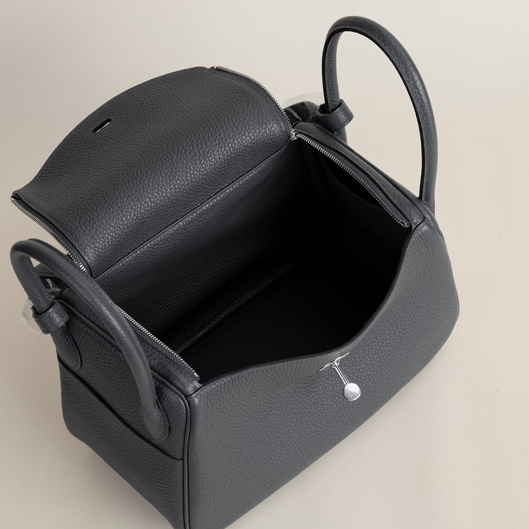 Lindy 26cm Clemence leather H0 Gris misty&nbsp; PHW