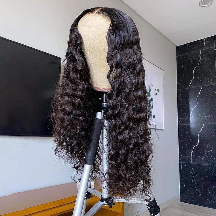 Deep Wave Virgin Human Hair 13x4 HD Lace Front Wig