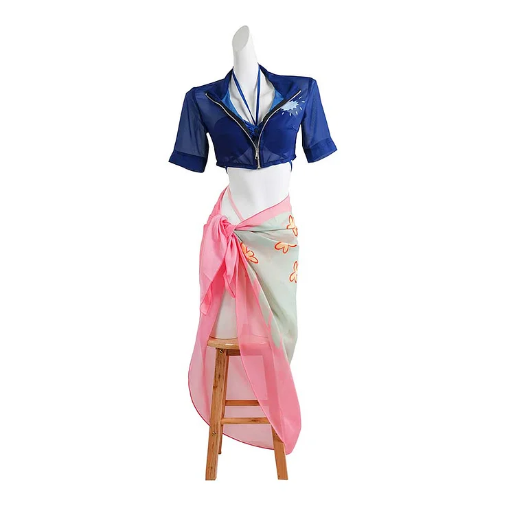 One Piece Nico Robin Swimsuit Outfits Cosplay Costume Halloween Carnival Suit