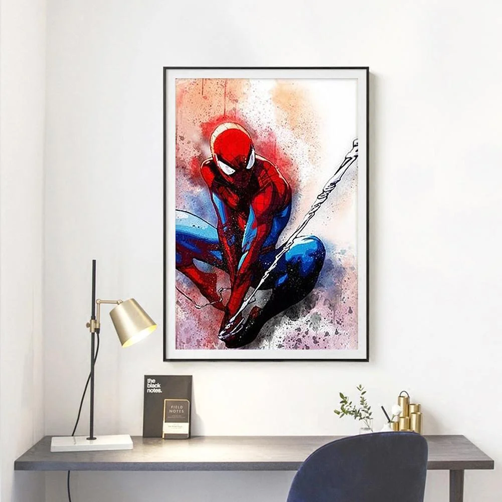 Spider Cat And Spiderman - 5D Diamond Painting 