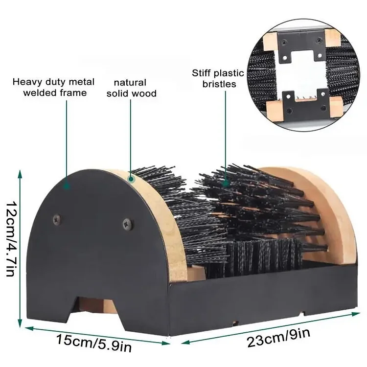 Boot Scraper Brush Multifunctional Snow Mud Brush For Shoes Household Cleaning Brushes For Sneakers Rainboots Snowshoes Running