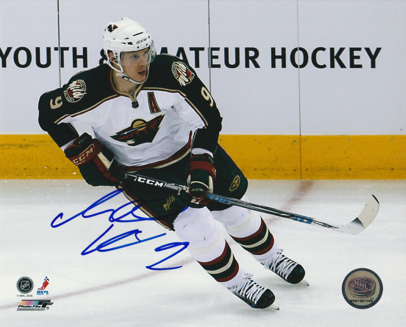 MIKKO KOIVU SIGNED MINNESOTA WILD 8x10 Photo Poster painting #2 Autograph