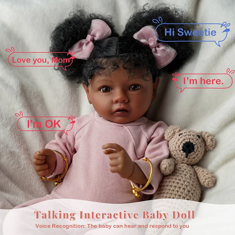 Babeside Quiet Reborn Baby Daisy 20'' Toddler Girl Heartbeat Coos and Breath