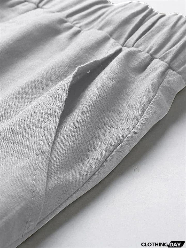 Men's Sports Quick Dry Drawstring Large Pockets Loose Pants