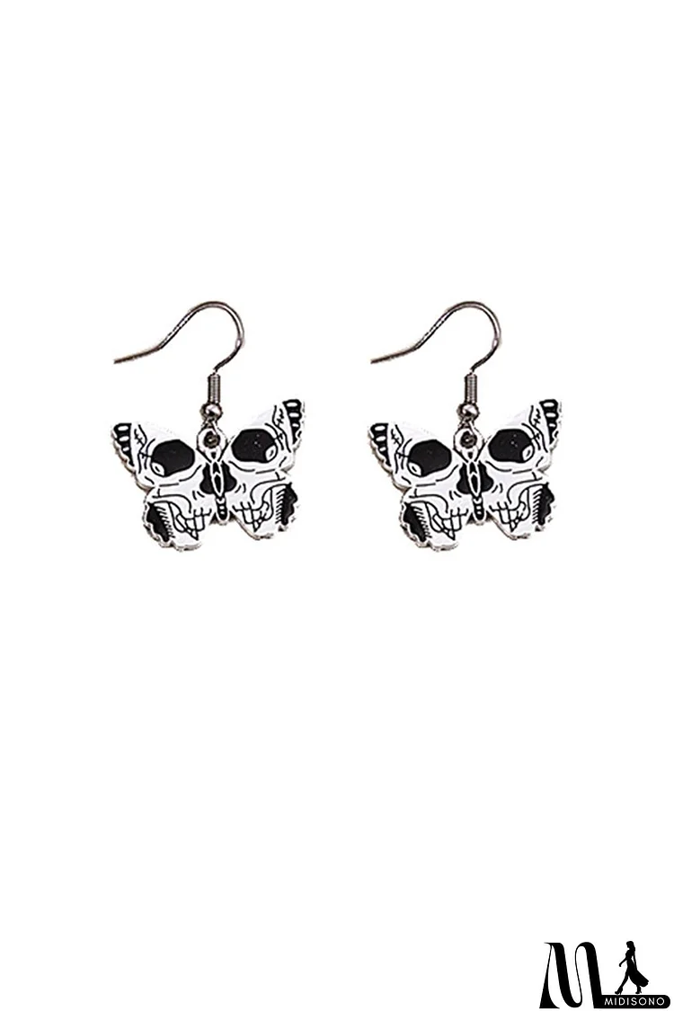 Butterfly Skull Earrings