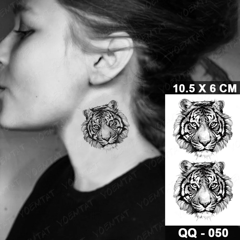 Waterproof Temporary Tattoo Sticker Lace Lotus Totem Flash Tatoo Black Henna Mandala Hand Wrist Fake Tatto For Body Art Women