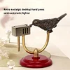 Handmade Pure Copper Bird Kerosene Lighter Desktop Retro Semi-Creative Automatic One Touch Press Lighter Personalized Collection Multifunctional Lighter Unique Birthday Gifts