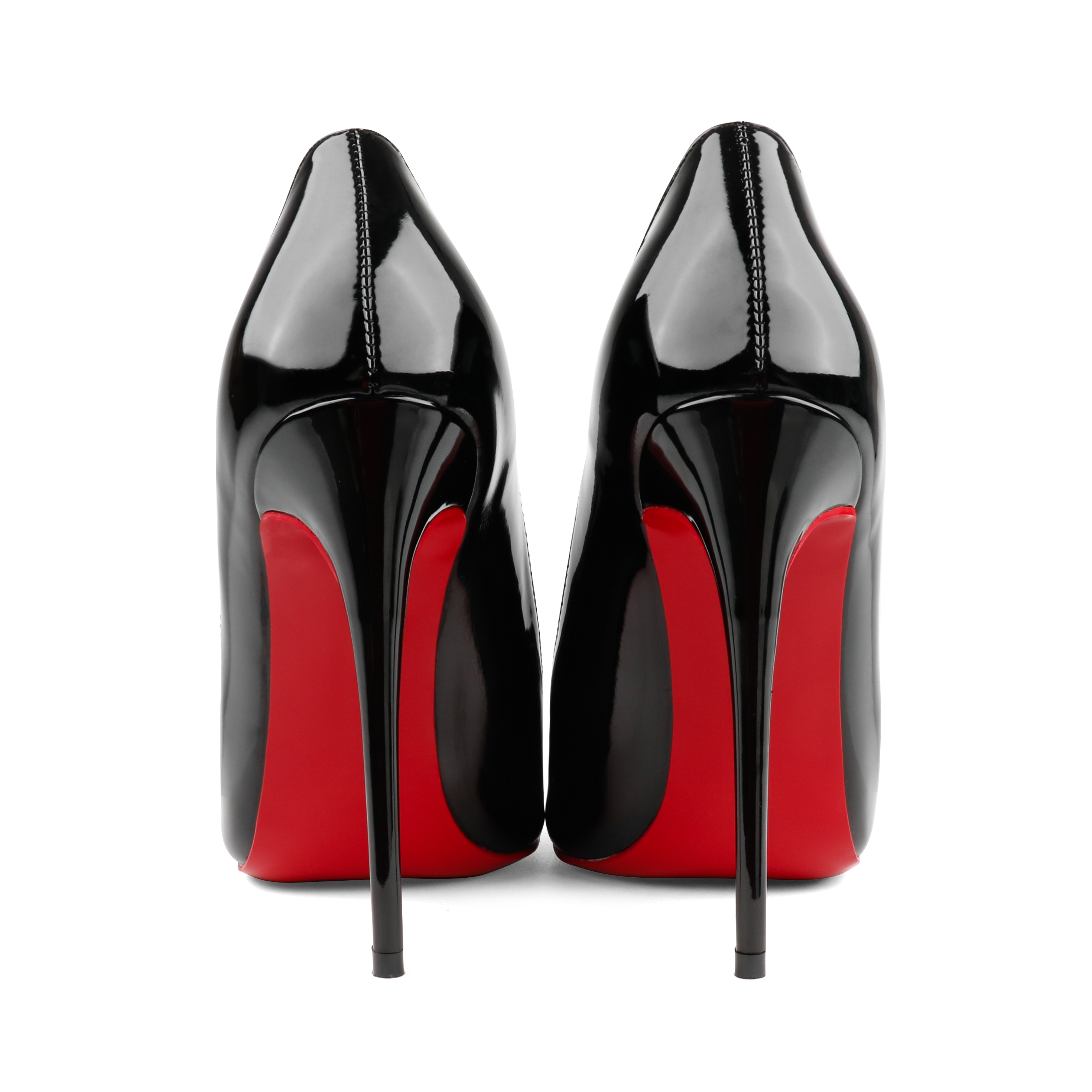 120mm Women's High Heels Party Wedding Stilettos Patent Red Bottom Pumps-vocosishoes