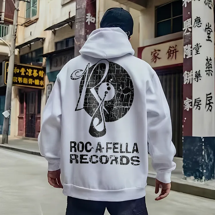 Roc-A-Fella Records Printed Men's Hoodie