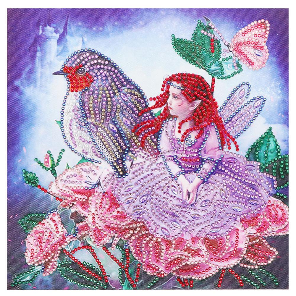 

30*30CM-Girl-Round Drill Diamond Painting, 501 Original