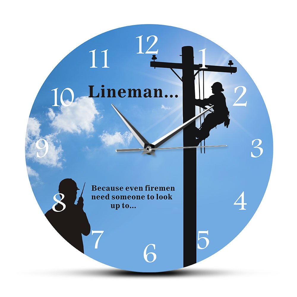 

Lineman - Frameless Acrylic Wall Clock, 501 Original