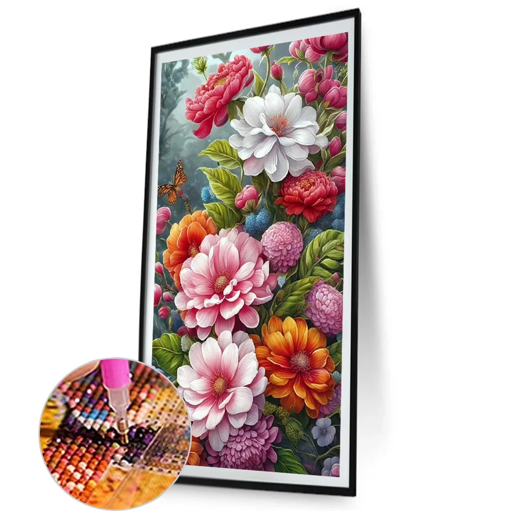 Partial AB Diamond Painting - Full Round Drill - Rose(Canvas|45*75cm)