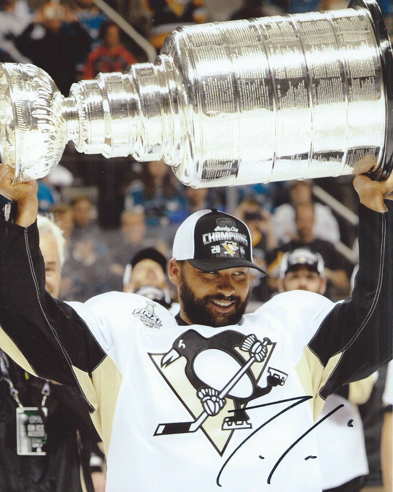 Trevor Daley Signed 8x10 Photo Poster painting Stanley Cup Pittsburgh Penguins Autographed COA