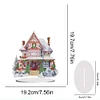Diamond Painting Christmas Snow Room Tabletop Ornament for Office Decor