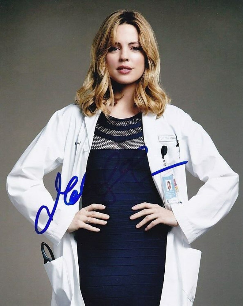 Melissa george signed autographed heart beat dr. alexandra panttiere Photo Poster painting