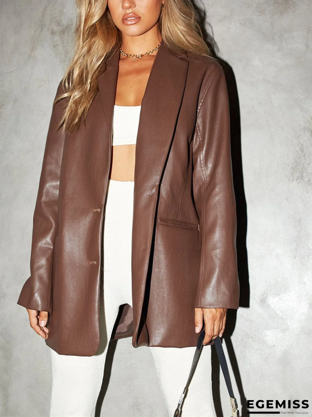 Casual Warm Solid Color Coat | EGEMISS