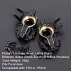AMK TRX4 Brass Counterweight Black Coating Portal Axle Housing for 1/10 RC Crawler TRX6 TRX4 Upgrade Parts (6 in 1 Set)