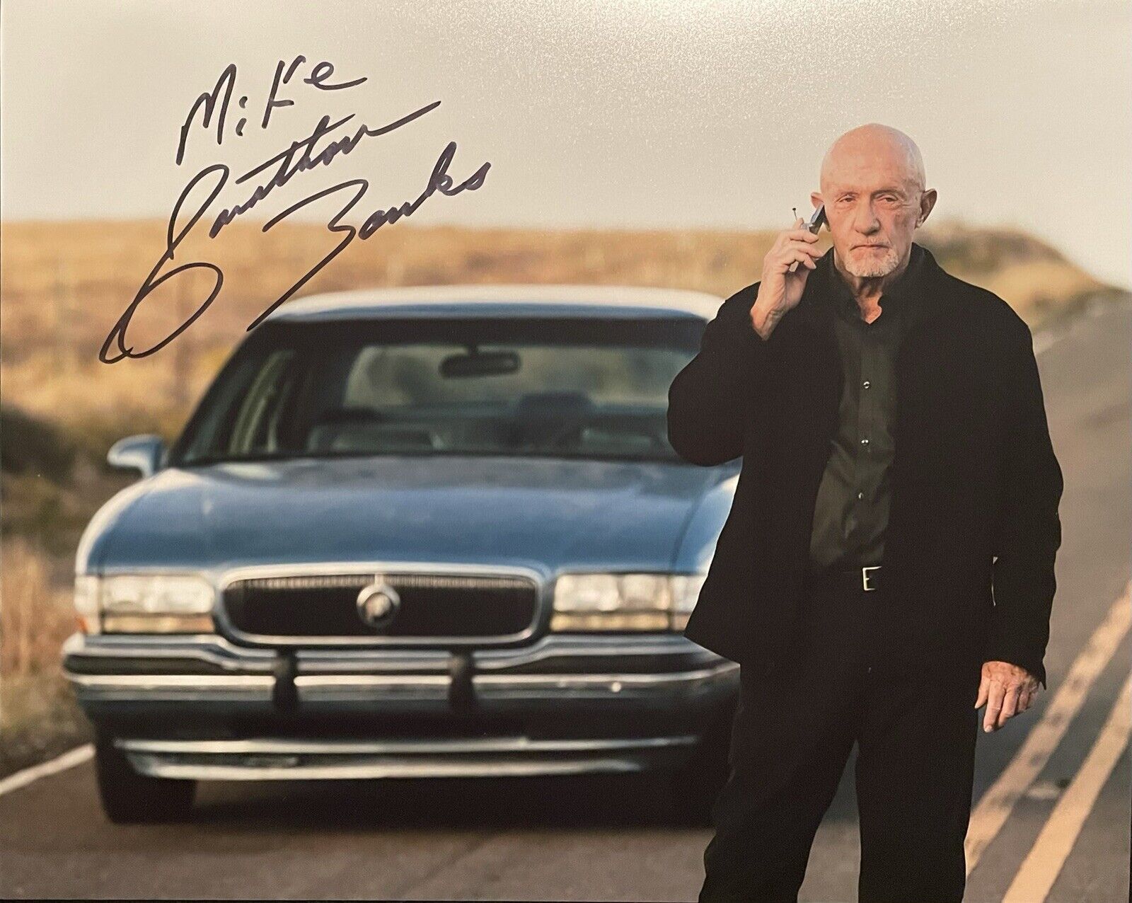 Jonathan Banks Signed 8x10 Photo Poster painting Mike Inscription Breaking Bad