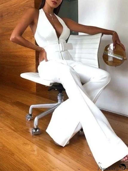 Modern White Jumpsuit