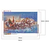 Diamond Painting-DIY Full Round Drill Santa Sleigh（60*40cm）