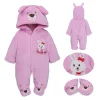 Baby Boy Girl Long-sleeved Thickened Climbing Winter Onesies Climbing Rompers