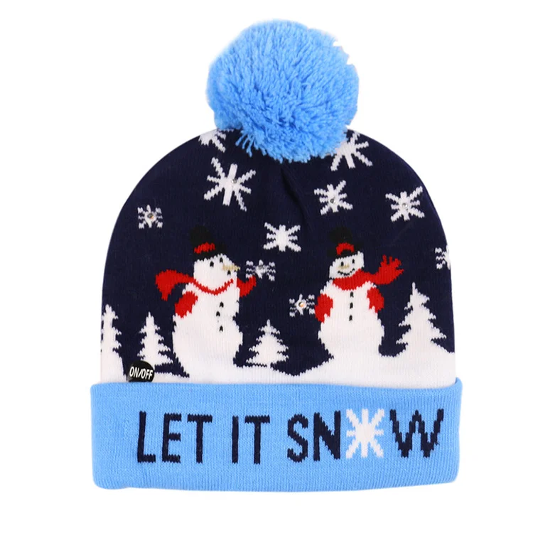Comstylish Let It Snow Knitted Hat