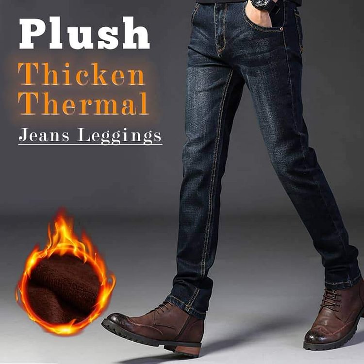 （🎅EARLY XMAS SALE - SAVE 30% OFF）Plush Thicken Thermal Jeans Leggings