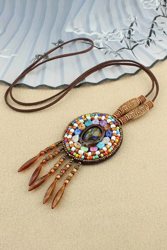 Vintage ethnic style necklace pendant accessories