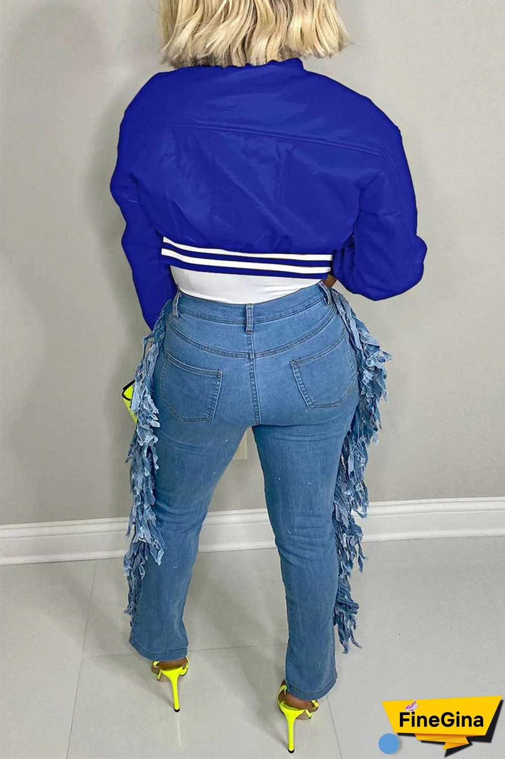 Black Casual Solid Patchwork Conventional Collar Outerwear