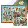 World Tour-14CT Stamped Cross Stitch Egyptian Cotton 92*65cm/36.22*25.59in(Big Size) tapestrymarket
