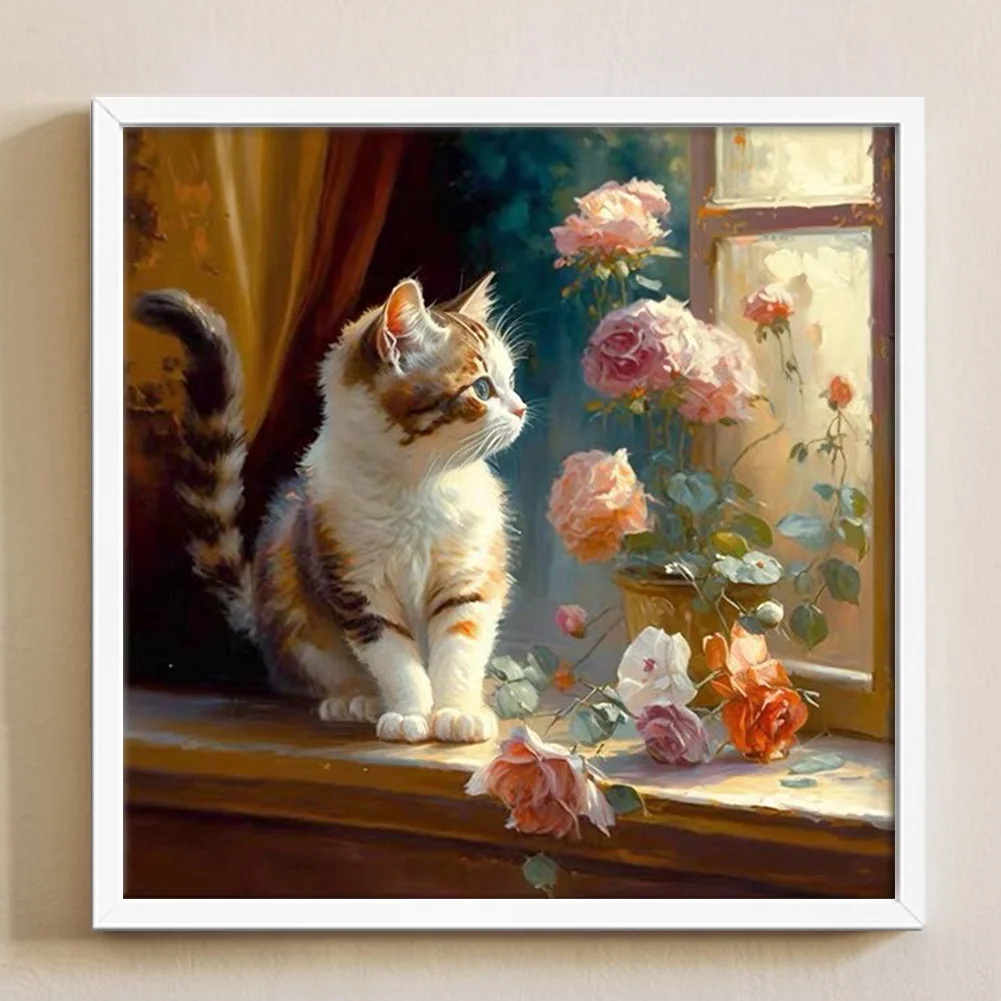 11CT Full Stamped Cross Stitch - Xmas(Canvas|50*50CM) - Eco-Friendly Cotton Thread