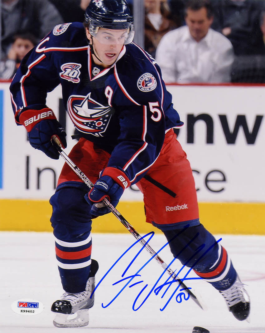 Antoine Vermette SIGNED 8x10 Photo Poster painting Columbus Blue Jackets PSA/DNA AUTOGRAPHED