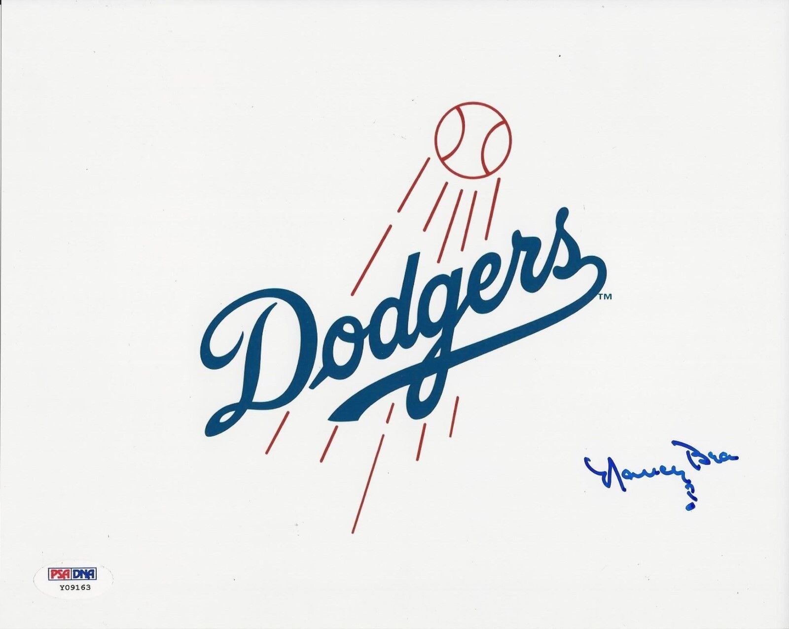 Nancy Bea Hefley Dodgers Signed 8x10 Photo Poster painting PSA/DNA # Y09163