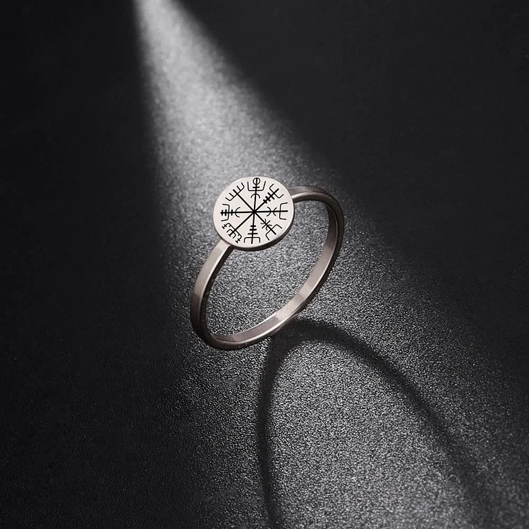 Coutureaura Vegvisir Compass Amulet Ring