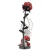 Gothic Floral Flower Model Set Eye-Catching Table Centerpiece Horror Skeleton Bouquet Building Set for Adults Kids Holiday Birthday Gift (Skull Hand Rose)