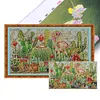 Cactus-14CT Stamped Cross Stitch 76*42cm/29.92*16.54in (Big Size) tapestrymarket