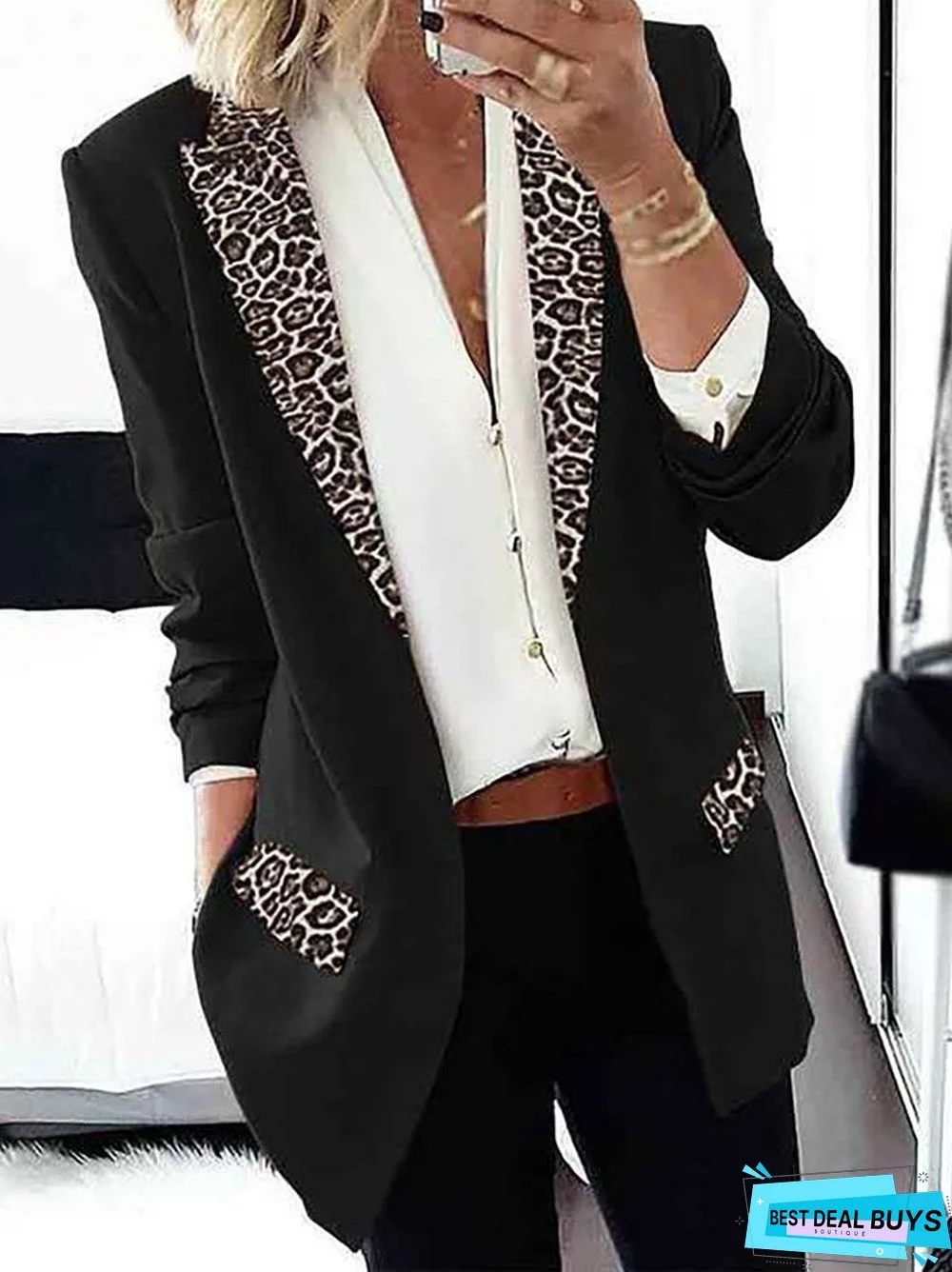 Shift Work Leopard Long Sleeve Outerwear