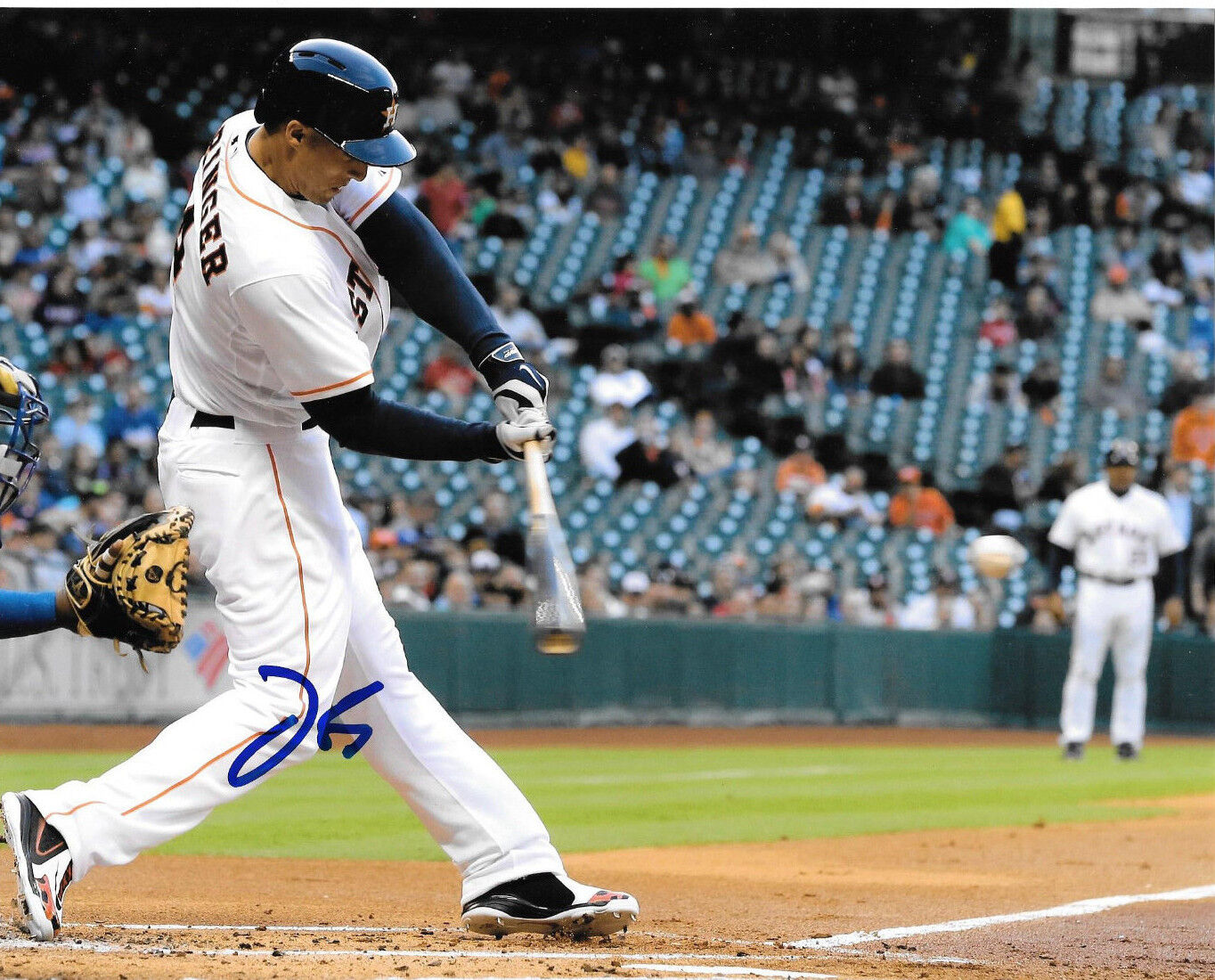 GFA Houston Astros MVP * GEORGE SPRINGER * Signed 8x10 Photo Poster painting MH2 COA