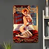 Pin up filles - Panneaux en &eacute;tain m&eacute;tallique(20*30cm/30*40cm)
