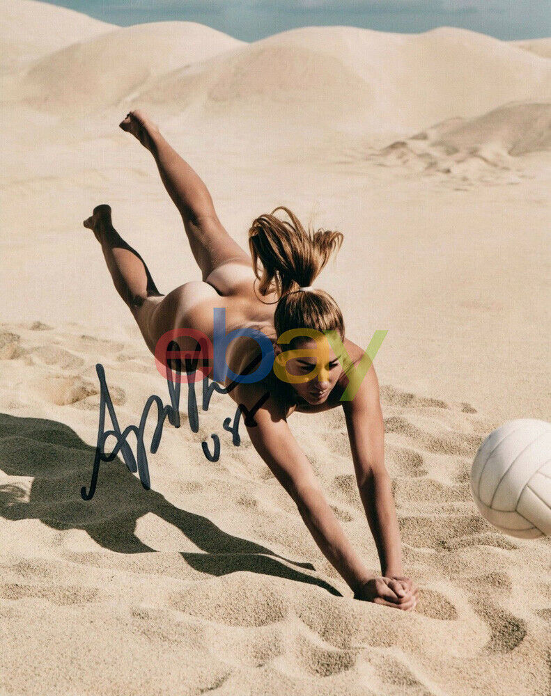 April Ross ESPN Body Shoot Volleyball signed autographed 8x10 Photo Poster painting reprint