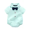 Baby Boy Gentleman Striped Summer Bodysuit Set